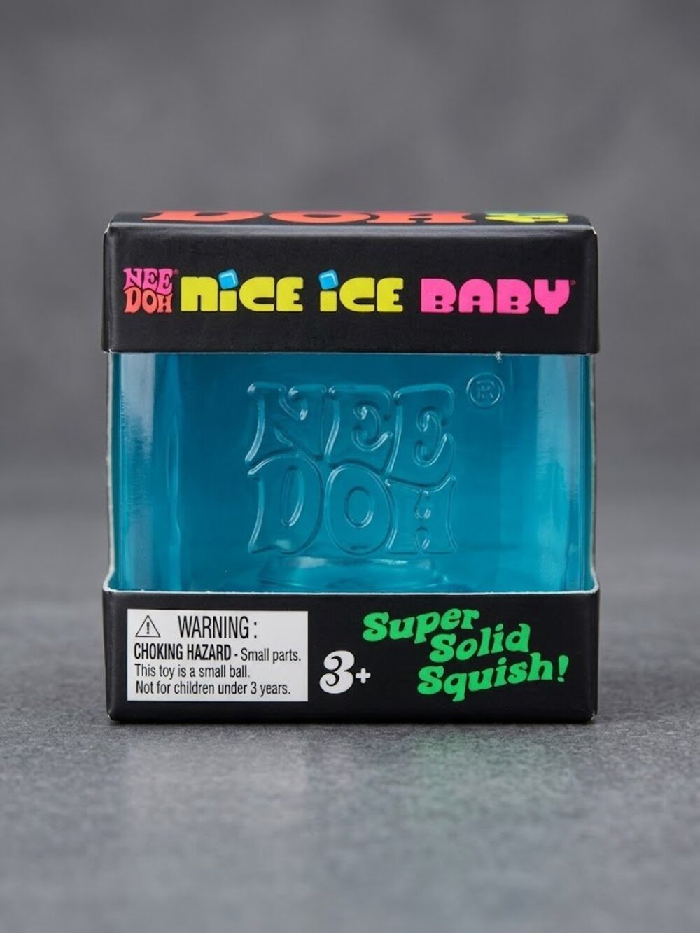 Needoh Nice Ice Baby Blue Super Solid Squish - NIB
